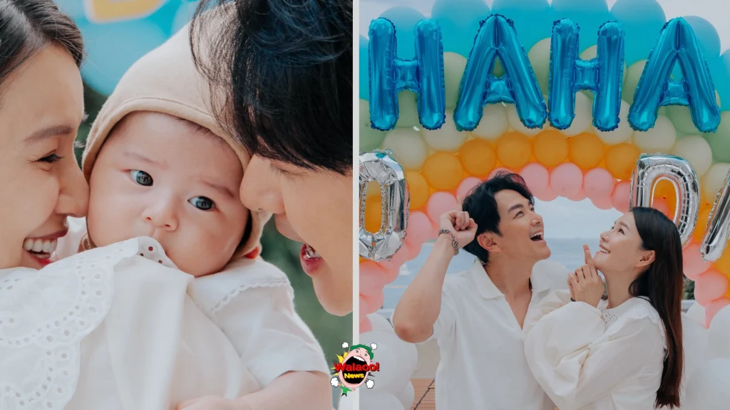 edwin priscilla baby haha 100days 1
