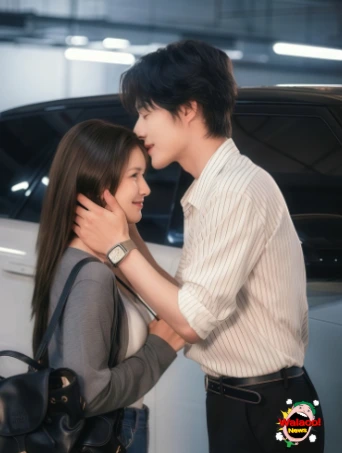 蔡卓宜与赵振栋在短剧《他以焚春吻长夏》中上演额头之吻，氛围浪漫甜蜜