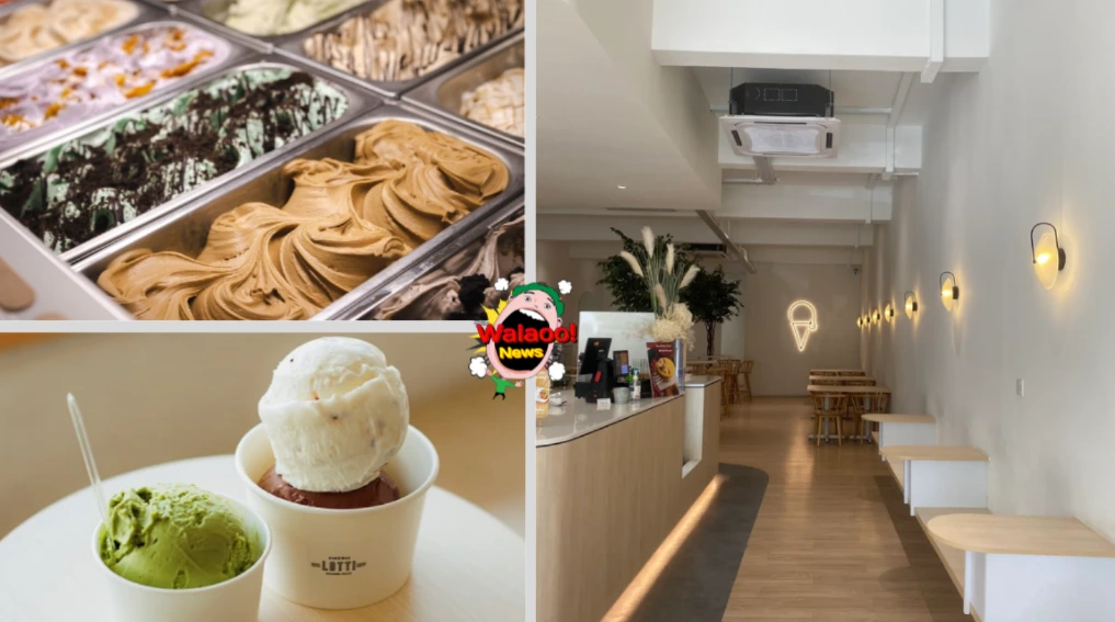 雪隆 Letti Gelato 冰淇淋多口味展示柜与店内环境