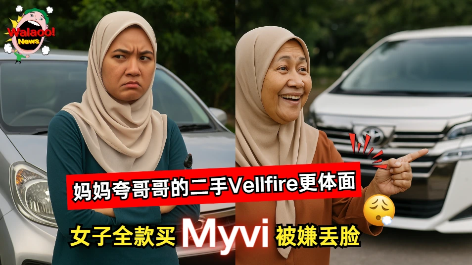 大马女子全款买Myvi被嫌弃，妈妈却称赞哥哥贷款买的二手车更体面，引发网友热议