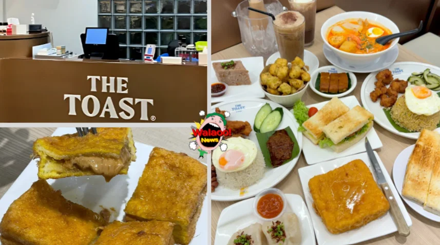 The Toast 店内供应多款马来西亚早餐美食，咖椰吐司、椰浆饭、叻沙等